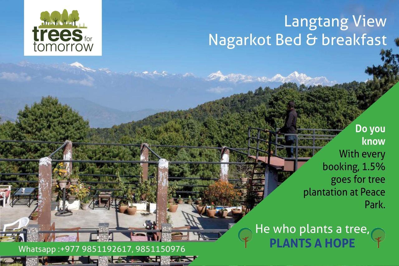 Langtang View Nagarkot Bed And Breakfast Exterior foto